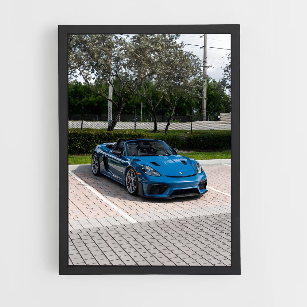 Poster 718 Spyder Énigmatique – affiche Porsche (vue 2)